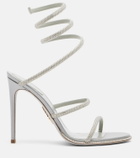Rene Caovilla Cleo embellished satin sandals