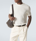 Thom Sweeney Linen-blend T-shirt