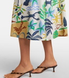 Velvet Leyla printed cotton midi dress