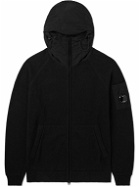 C.P. Company - Chrome R-Trimmed Cotton-Jersey Hooded Jacket - Black
