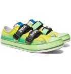 Palm Angels - Rubber-Trimmed Canvas Sneakers - Green