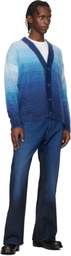 Off-White Navy Spray Diagonal Relax Jeans