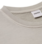 Aspesi - Garment-Dyed Loopback Cotton-Jersey Sweatshirt - Gray