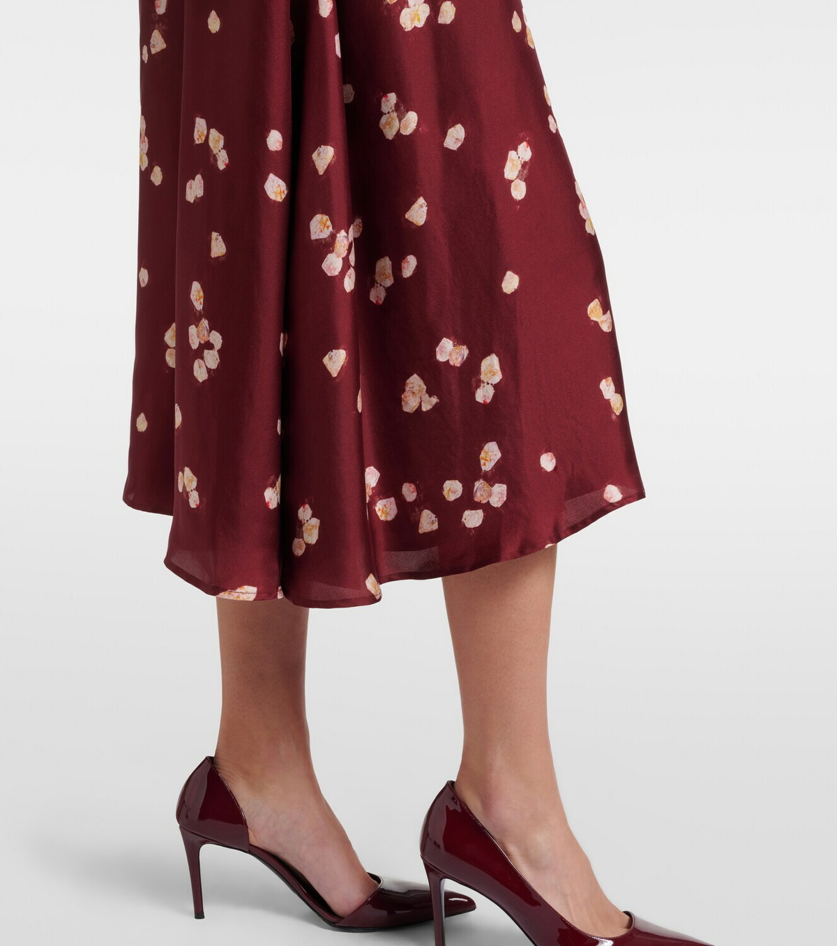 Altuzarra Printed belted silk shirt dress
