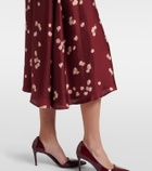 Altuzarra Printed belted silk shirt dress