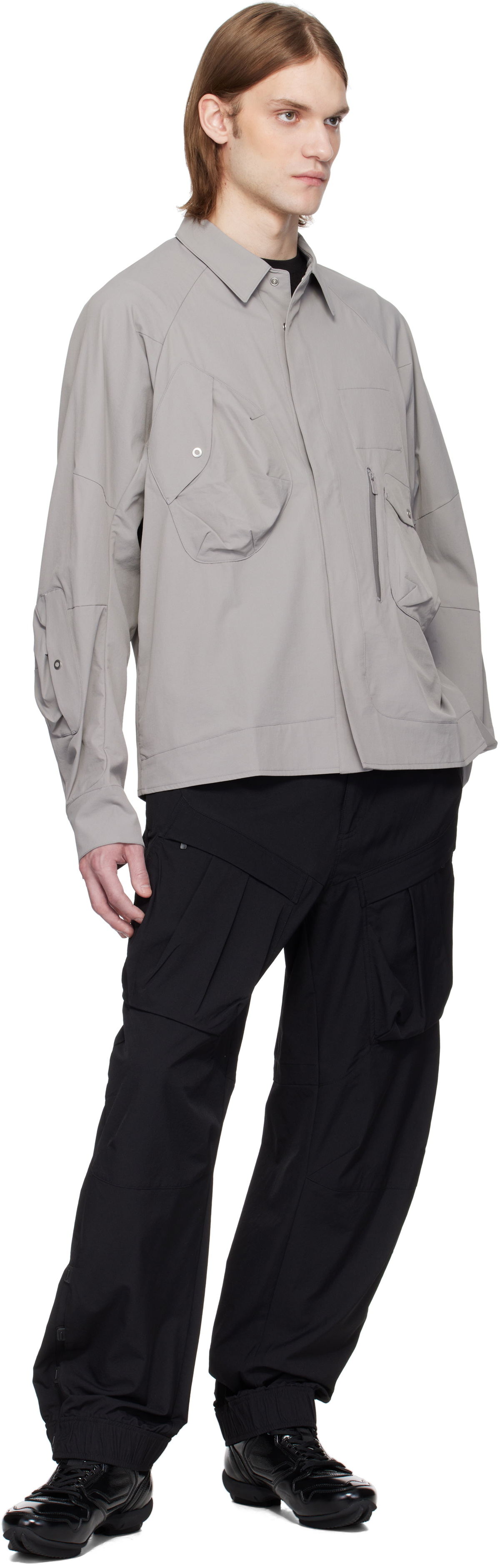A. A. Spectrum Black Explotek Cargo Pants