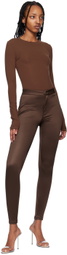 SKIMS Brown Fits Everybody Long Sleeve T-Shirt