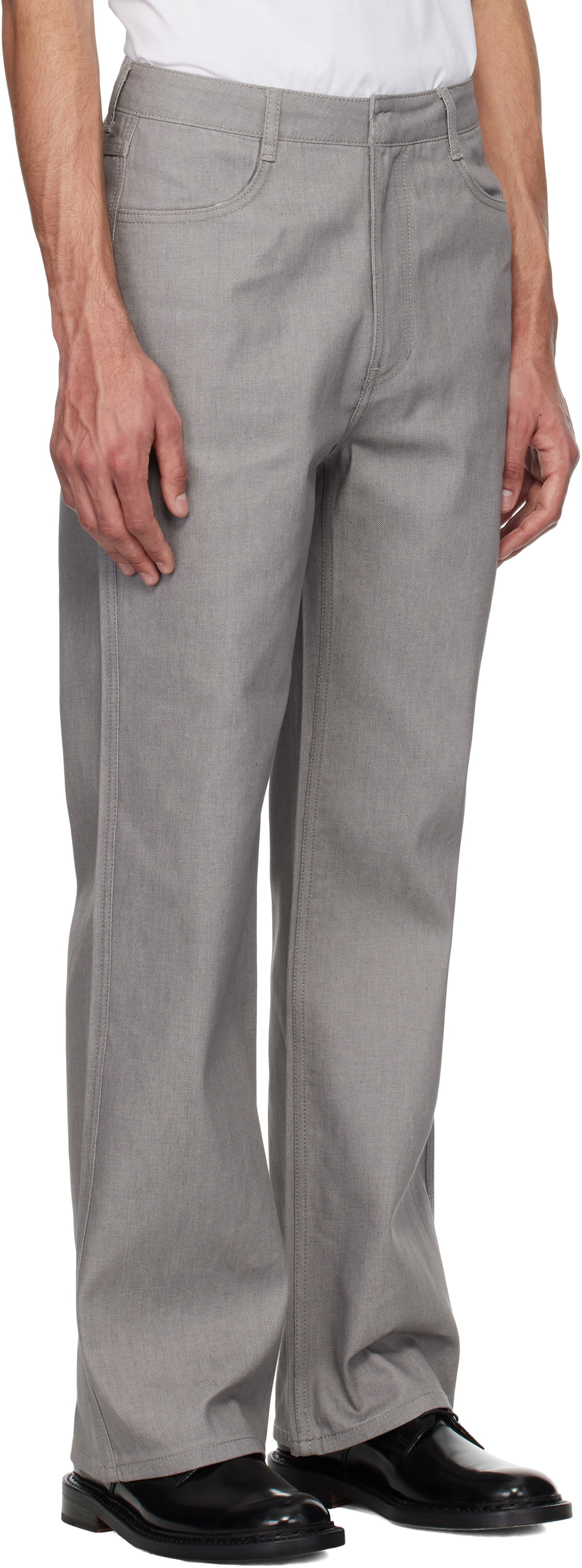 AMOMENTO Gray Indigo Jeans