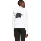 Helmut Lang White Brian Roettinger Logo Hack Standard Hoodie