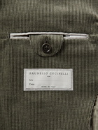 Brunello Cucinelli - Cotton-Blend Corduroy Blazer - Green