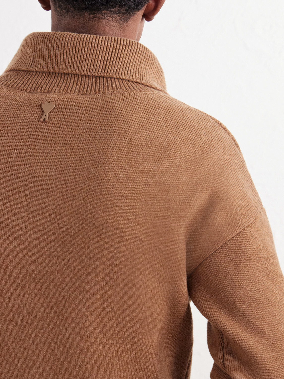 AMI PARIS - Merino Wool Sweater - Brown