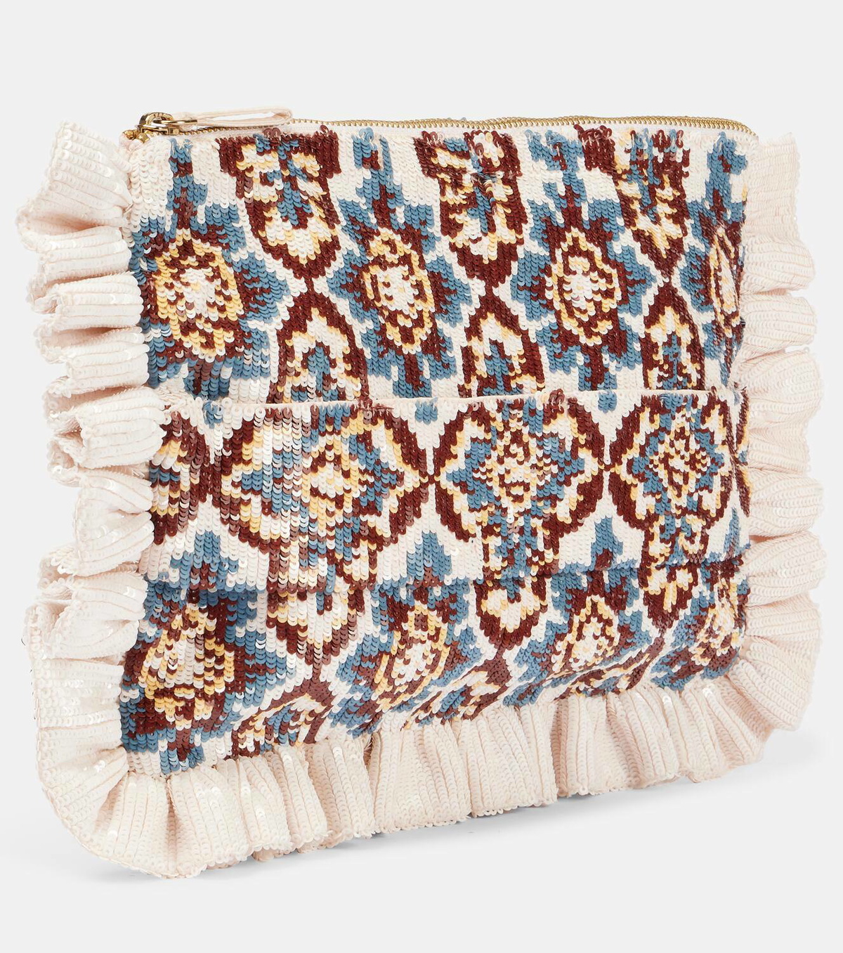 La DoubleJ Sequined clutch