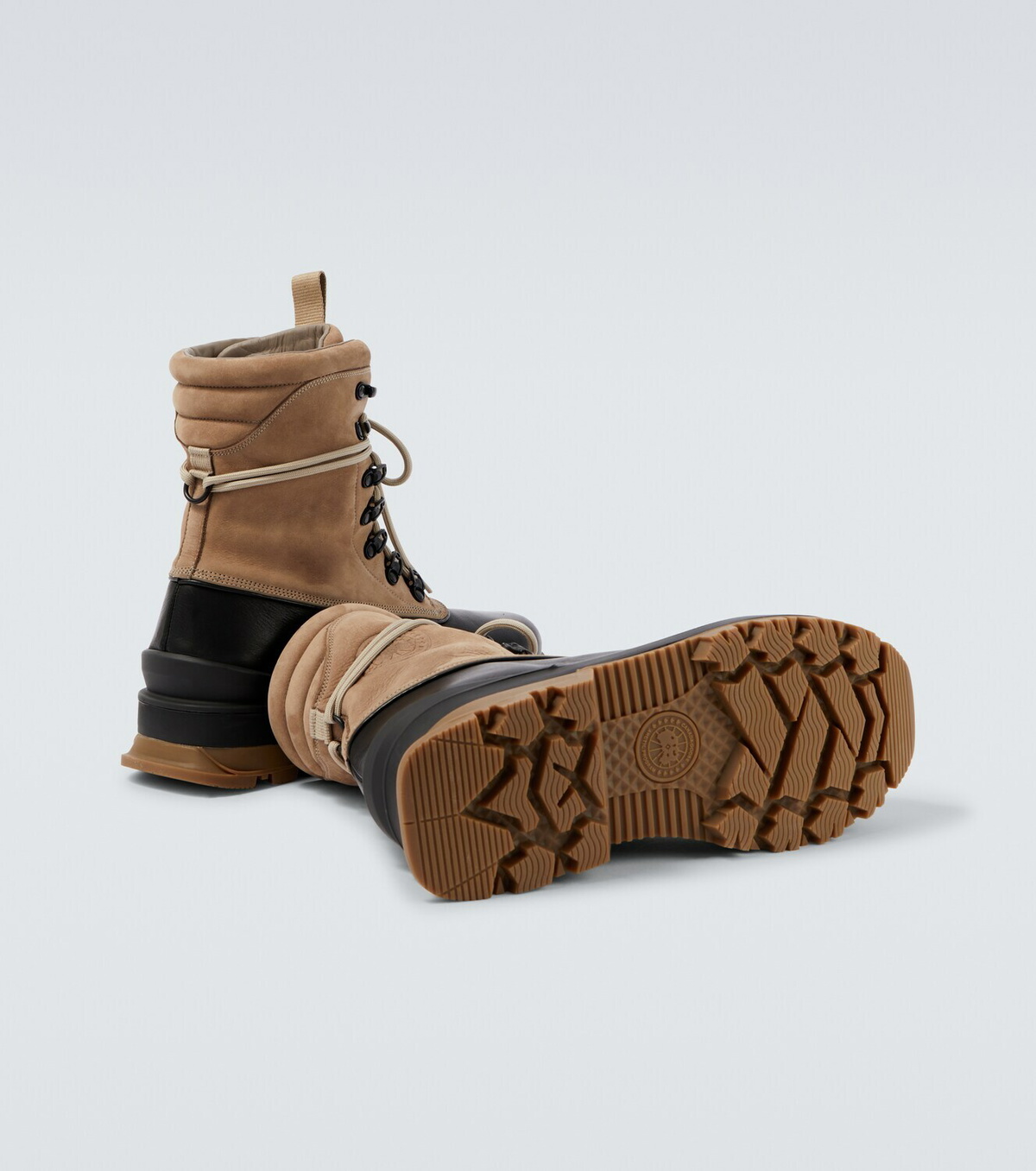Canada Goose Leo suede and leather ankle boots