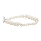 WWW.WILLSHOTT Off-White Alternating Fused Pearl Bracelet