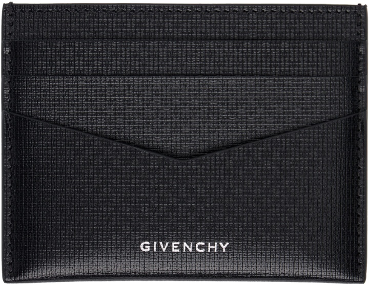 Photo: Givenchy Black Two Tone 4G Classic Card Holder