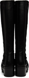 Kiko Kostadinov Black Knotted Riding Boots