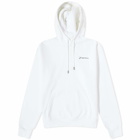Jacquemus Men's Embroidered Logo Hoody in White