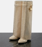 Givenchy Shark Lock embellished knee-high boots