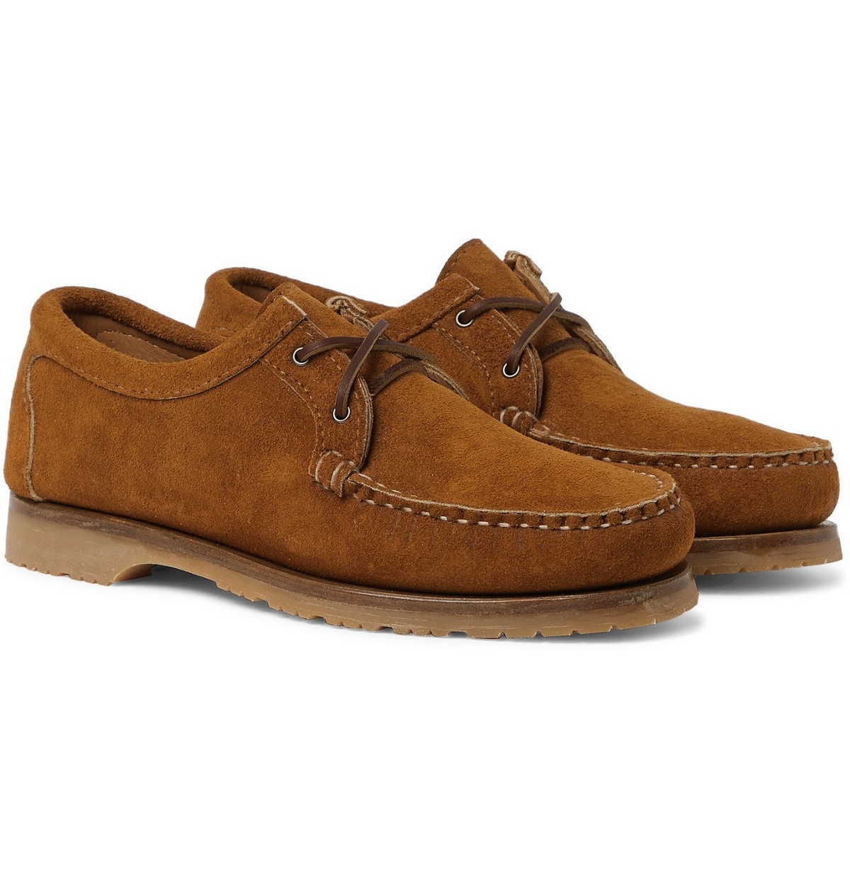 Photo: Quoddy - Tukabuk II Suede Boat Shoes - Brown