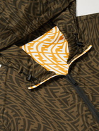 Fendi - Reversible Logo-Print Shell Hooded Jacket - Brown