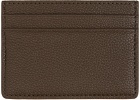 BOSS Brown Faux-Leather Card Holder