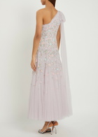 Needle & Thread Sylvia Rose Floral-embroidered Tulle Gown Light Purple