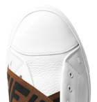 Fendi - Reloaded Logo-Trimmed Full-Grain and Smooth Leather Slip-On Sneakers - Men - White