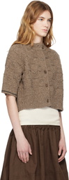 YMC Brown Kwai Knit Cardigan