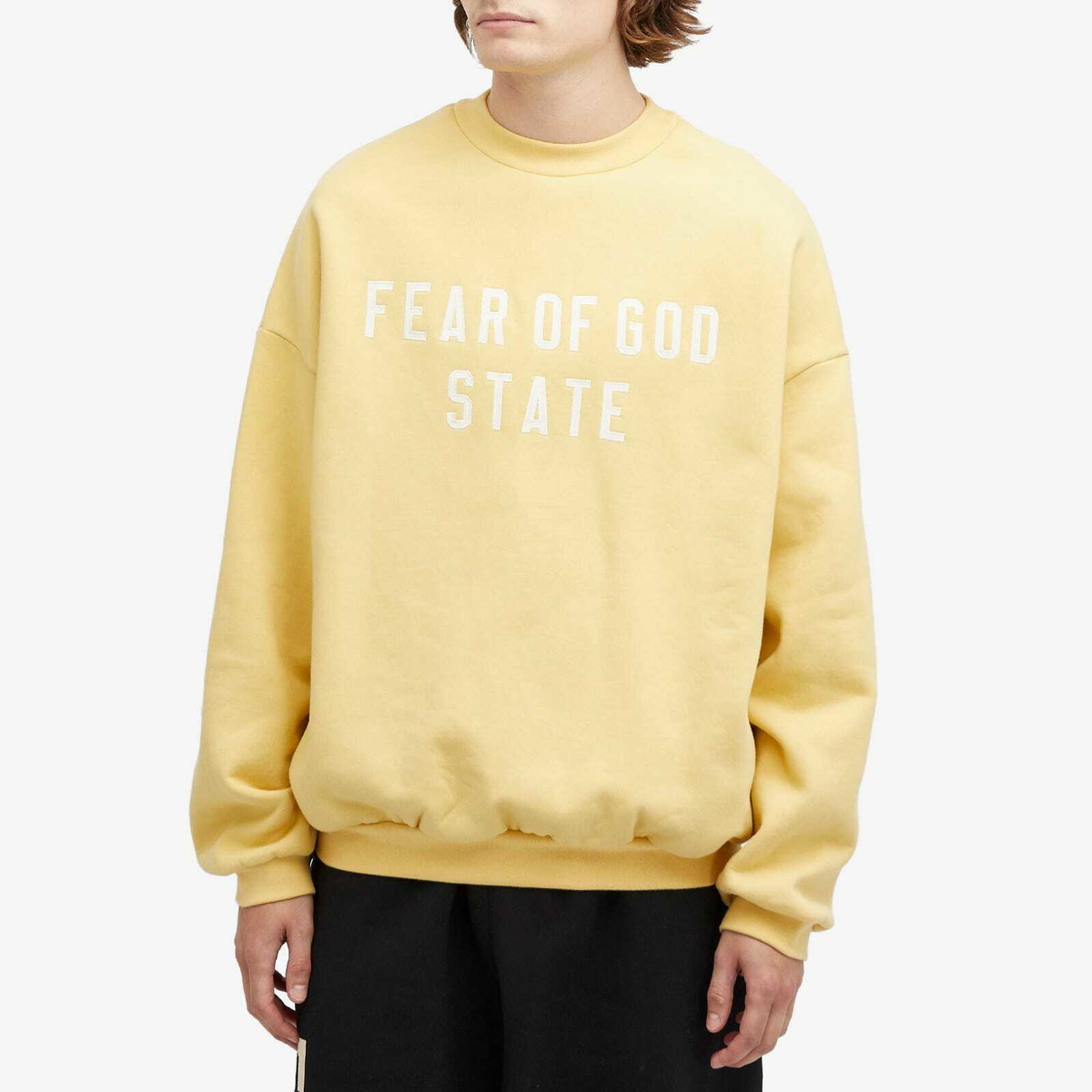 Fear of God ESSENTIALS Men's Heavy Fleece Crew Sweat in