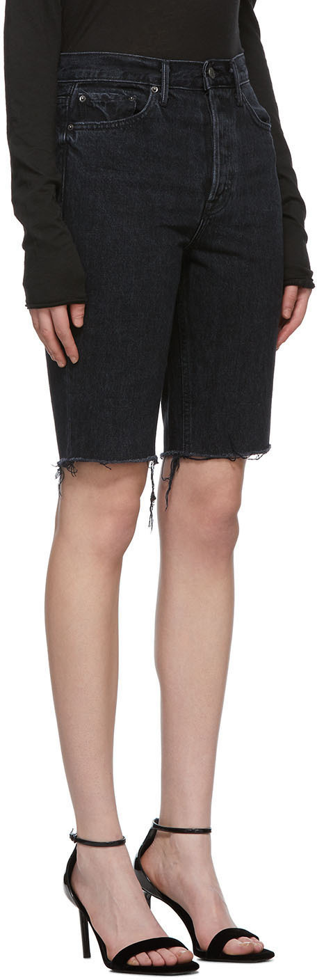 Grlfrnd Black Beverly Bermuda Shorts