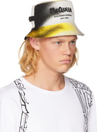 Alexander McQueen White Silhouette Bucket Hat