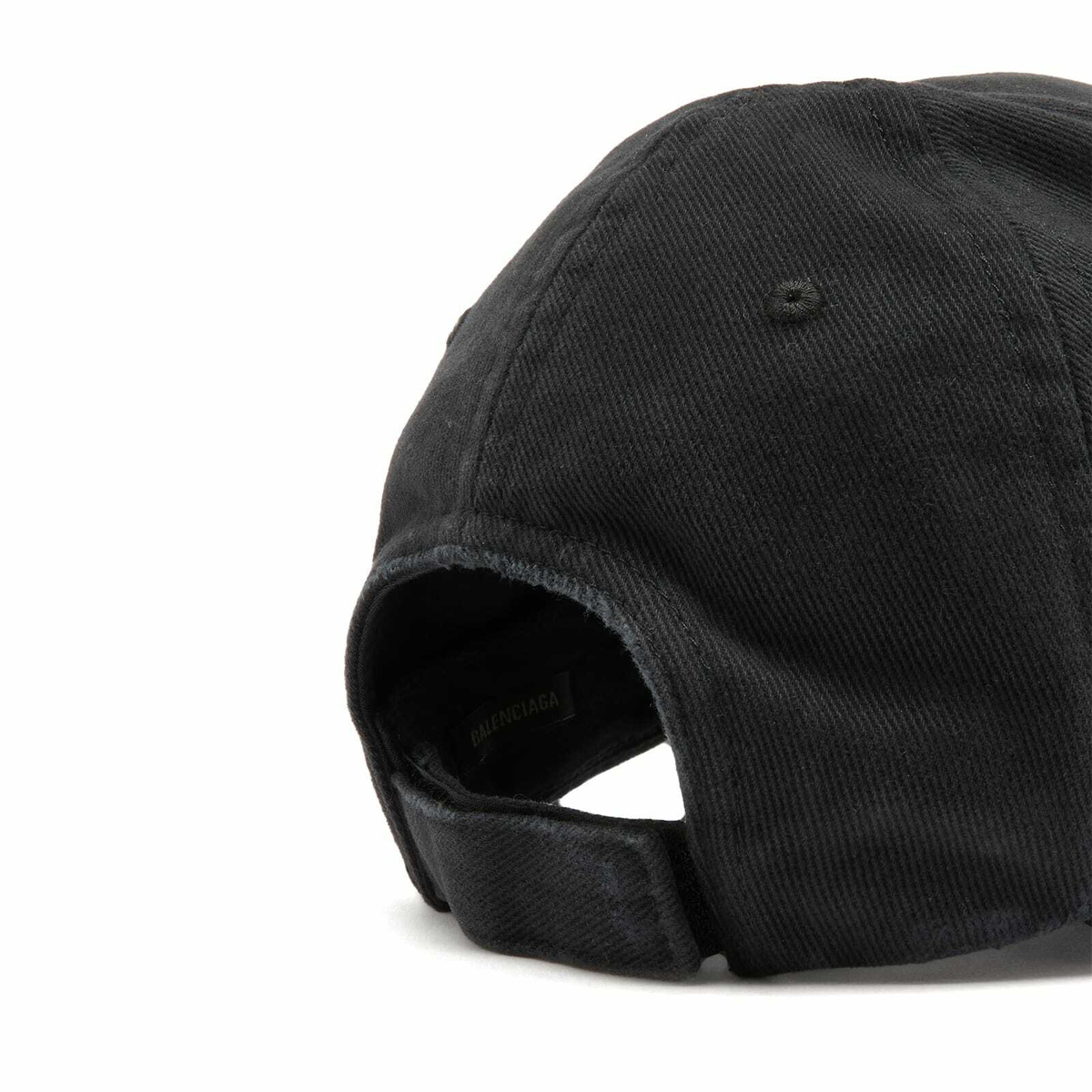 Balenciaga Men's Planet Earth Cap in Wash Black/Multicol