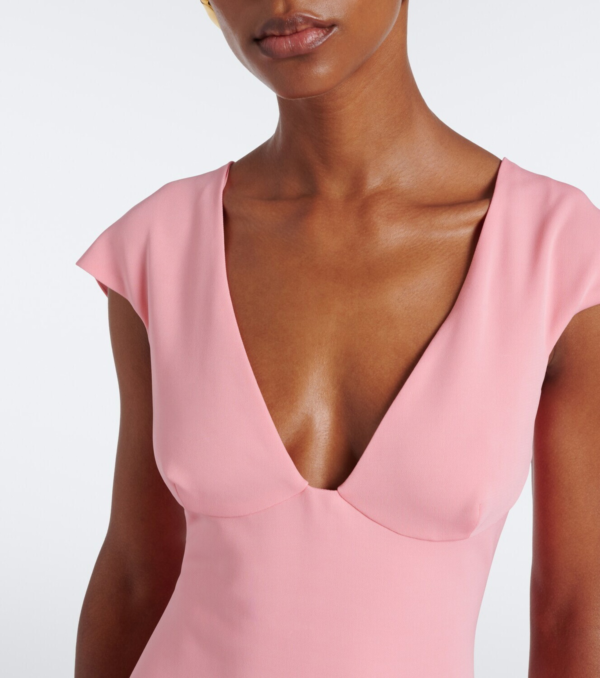 Stella McCartney Frill trim midi dress