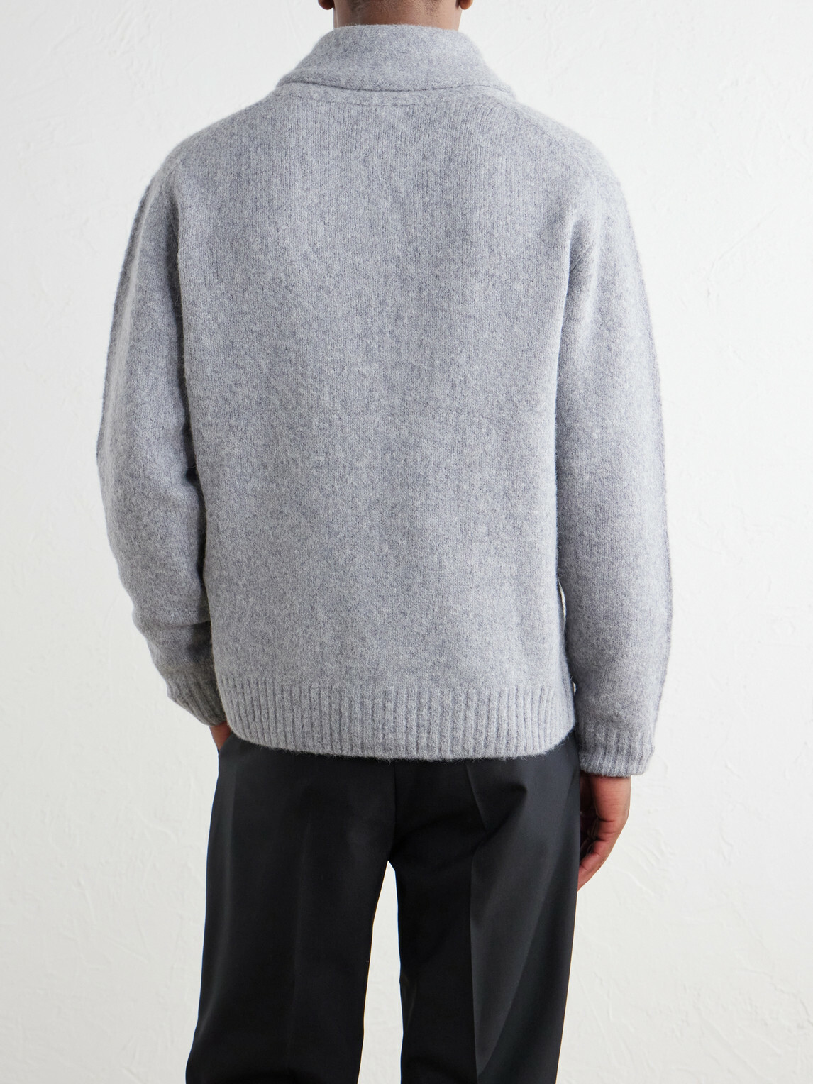 Hartford - Alpaca, Yak, and Wool-Blend Cardigan - Gray
