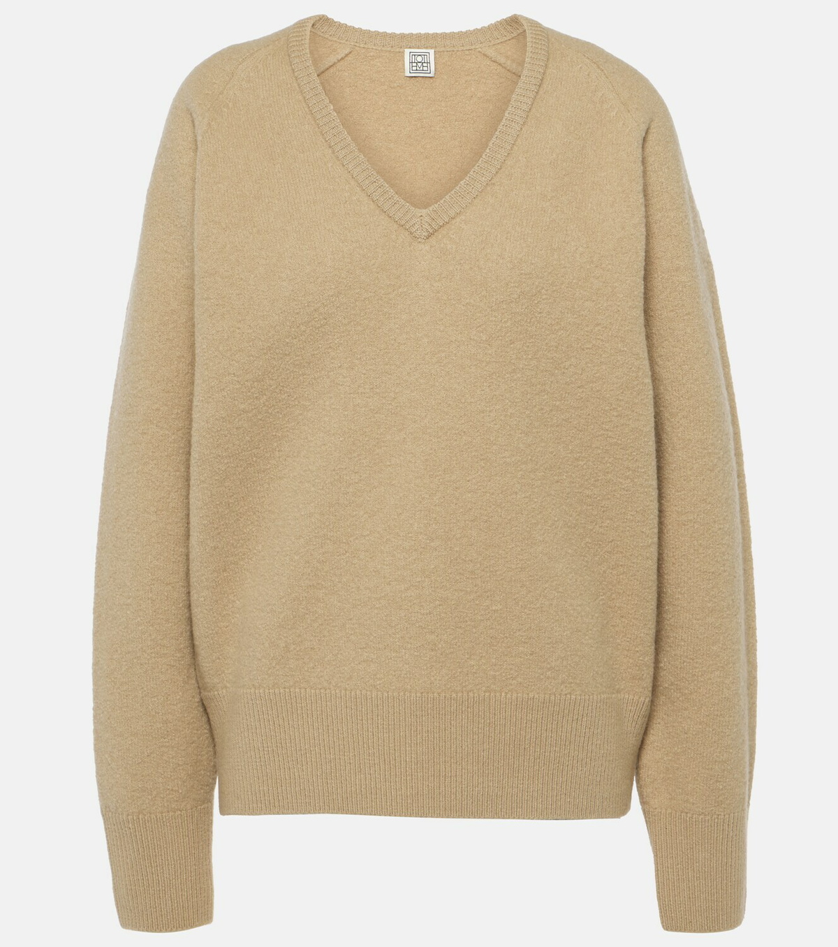 Totême Knit Monogram Sweater - Off-White