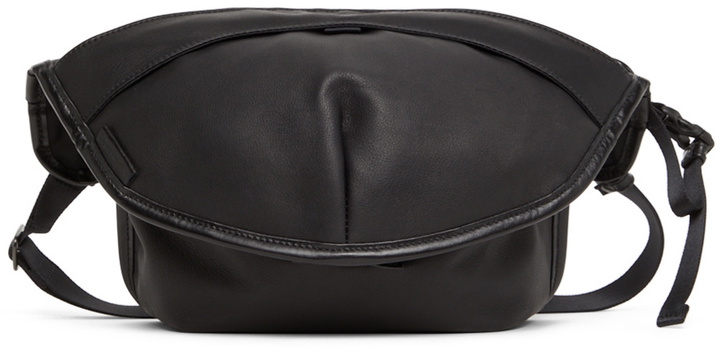 Photo: Master-Piece Co Black Leather Face Bum Bag