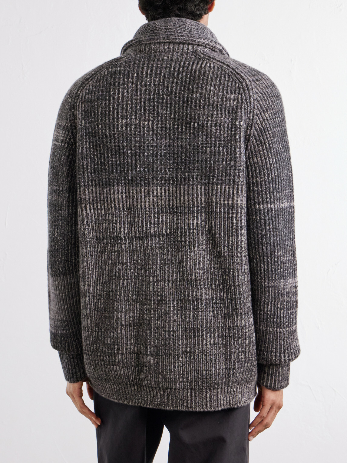 Begg & Co - Surfer Cashmere Cardigan - Gray