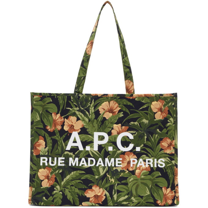 Photo: A.P.C. Green Hawaiian Mahe Shopping Tote