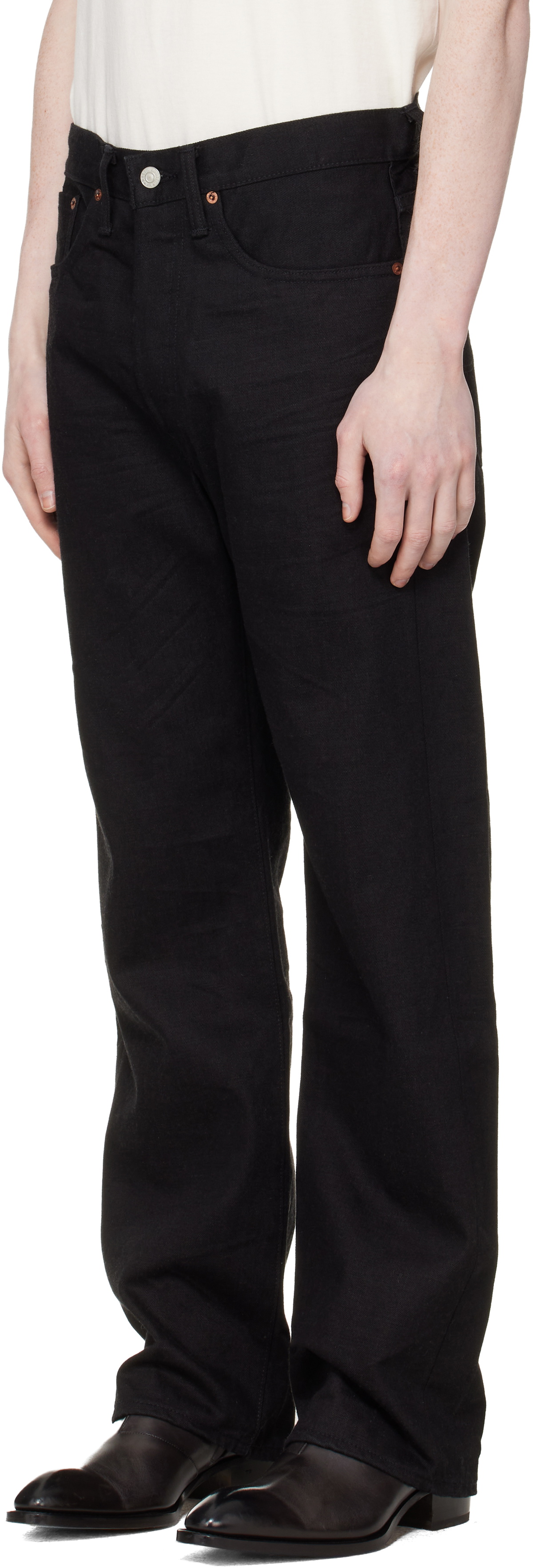 RRL Black Vintage 5-Pocket Selvedge Jeans