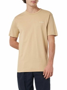 MC2 Saint Barth Man Beige Cotton Jersey T-shirt Dover With St. Barth Embroidery