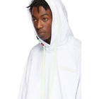 Moncler White Logo Hoodie