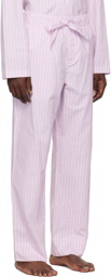 Tekla Pink Stripe Pyjama Pants