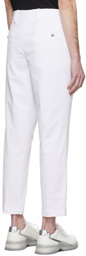 Boss White Perin Trousers