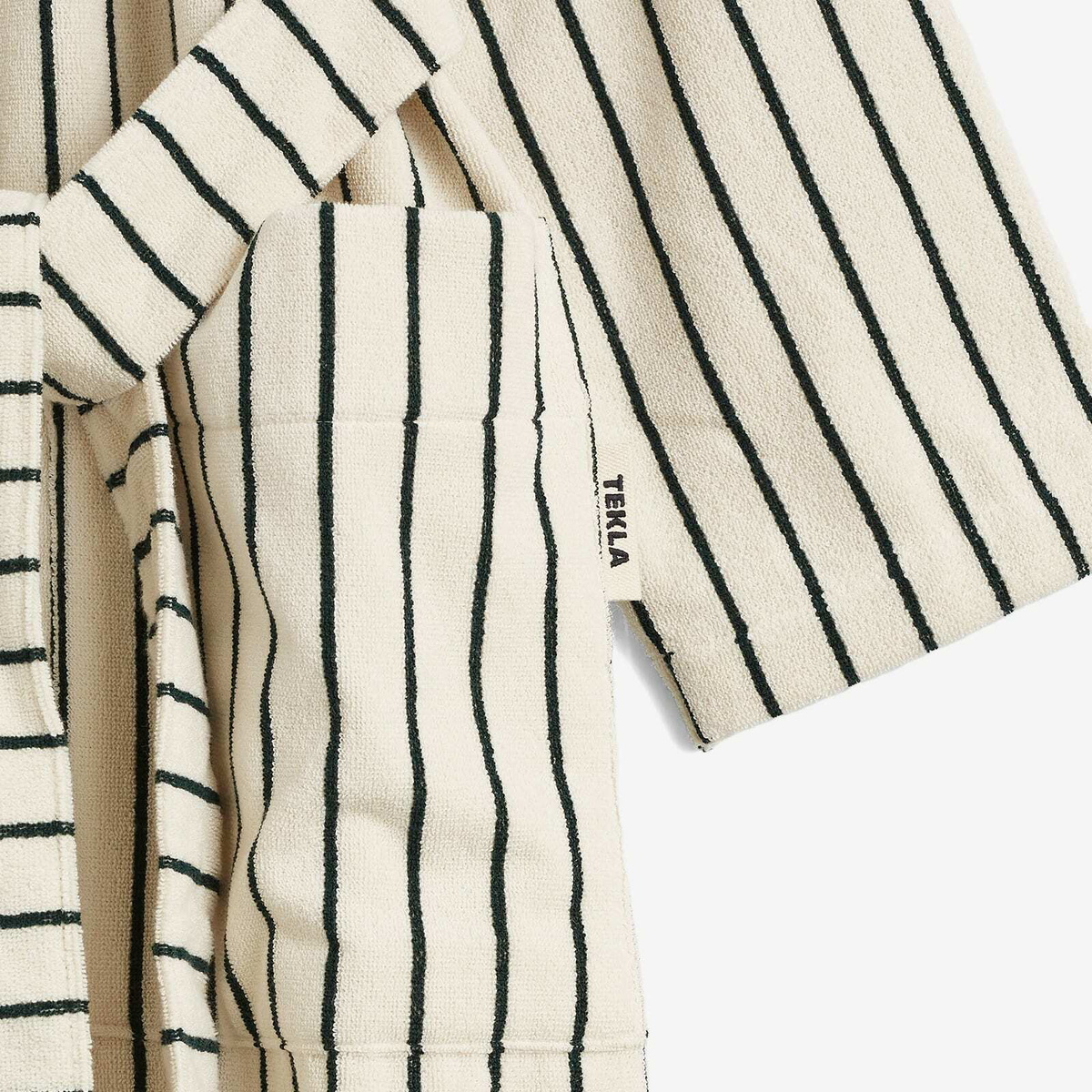 Tekla Fabrics Terry Bathrobe in Racing Green