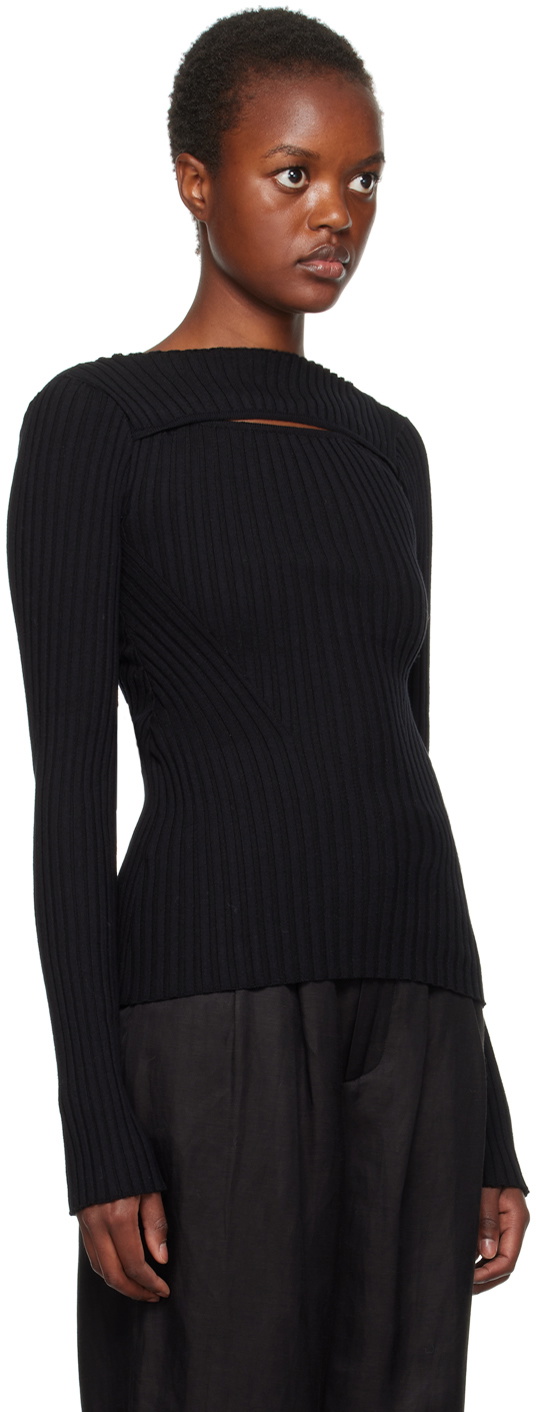 ANINE BING Black Cutout Sweater ANINE BING