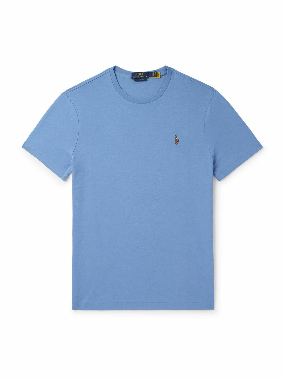 Polo Ralph Lauren - Logo-Embroidered Cotton-Jersey T-Shirt Polo Ralph Lauren - Logo-Embroidered Cotton-Jersey T-Shirt