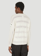 Shadow Project Aran Knit Cardigan in White