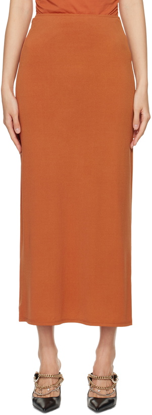 Photo: Miaou Orange Chiara Maxi Skirt