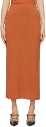 Miaou Orange Chiara Maxi Skirt