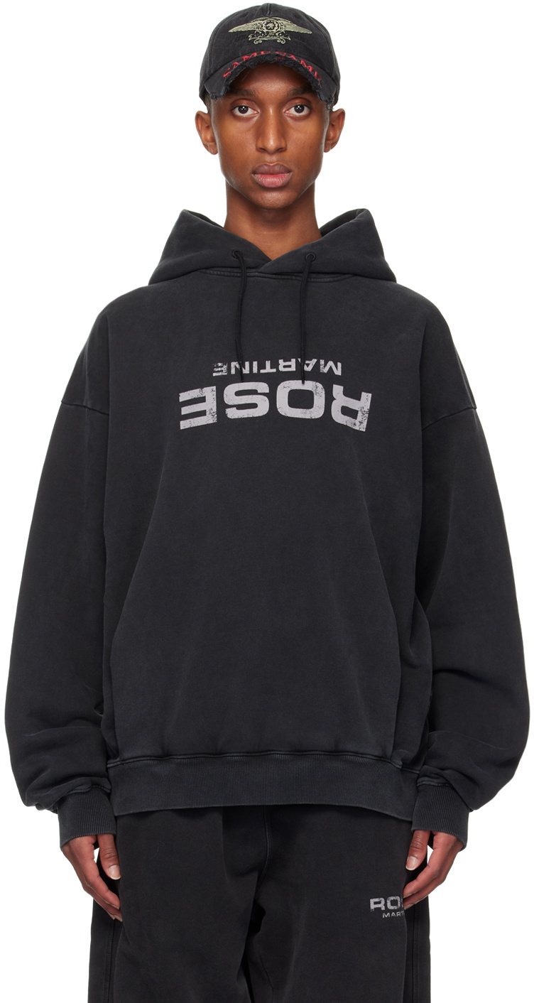 Martine Rose Black Oversized Hoodie Martine Rose
